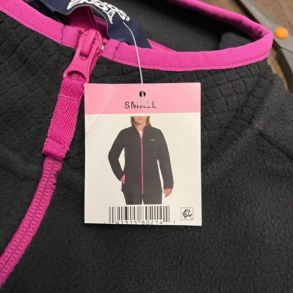 Lands' End Ladies Grid Fleece Zip Up Jacket Small - Picture 8 of 8